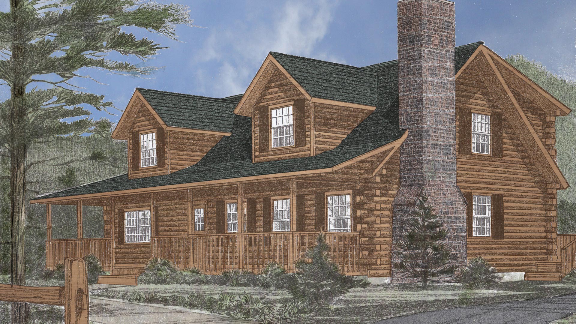 The Sherwood Northeastern Log Homes
